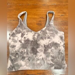 lululemon athletica Gray Tie-Dye Tank Top
